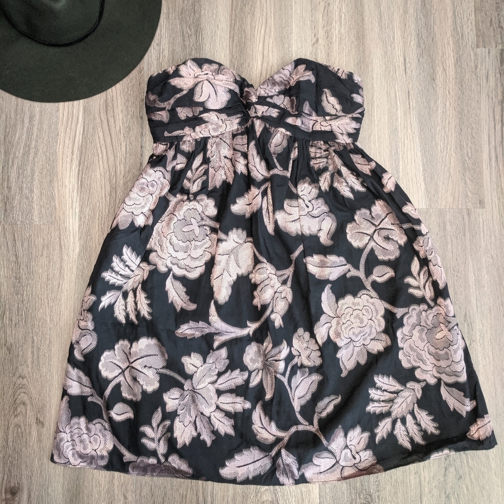 Vintage Milly New York Brocade Babydoll Dress XS